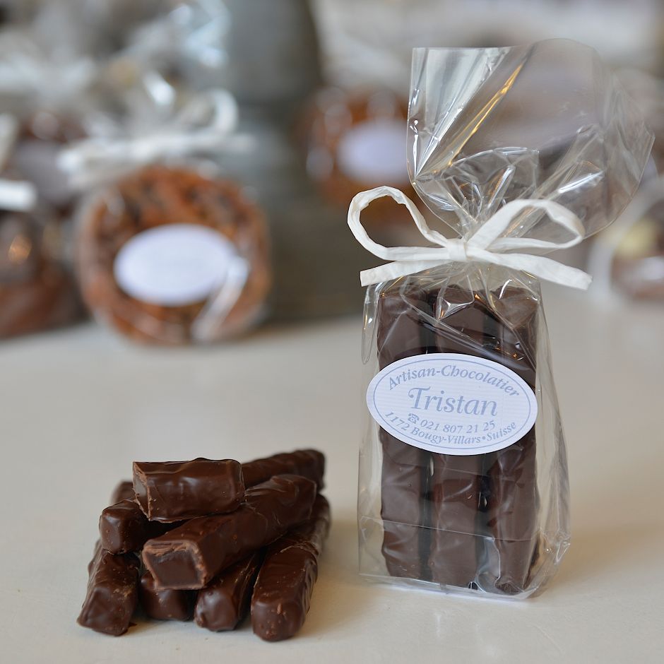 Barre caramel fondantine Tristan Chocolatier Suisse