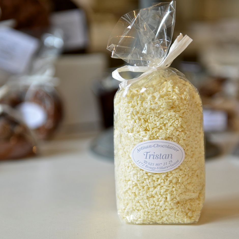 Chocolat blanc en poudre Tristan Chocolatier Suisse