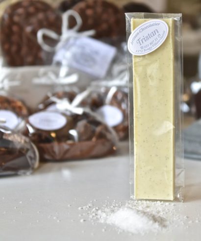 Chocolat blanc sel Alpes suisses Tristan Chocolatier Suisse