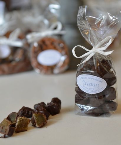 Rubis au gingembre Noir Tristan Chocolatier Suisse