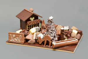Jardin de Noël Création Tristan Chocolatier