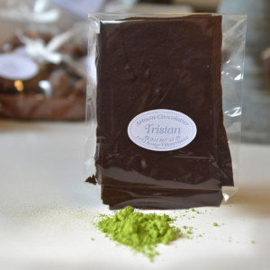 Feuillantine Chocolat Noir au Thé vert Tristan Chocolatier Suisse