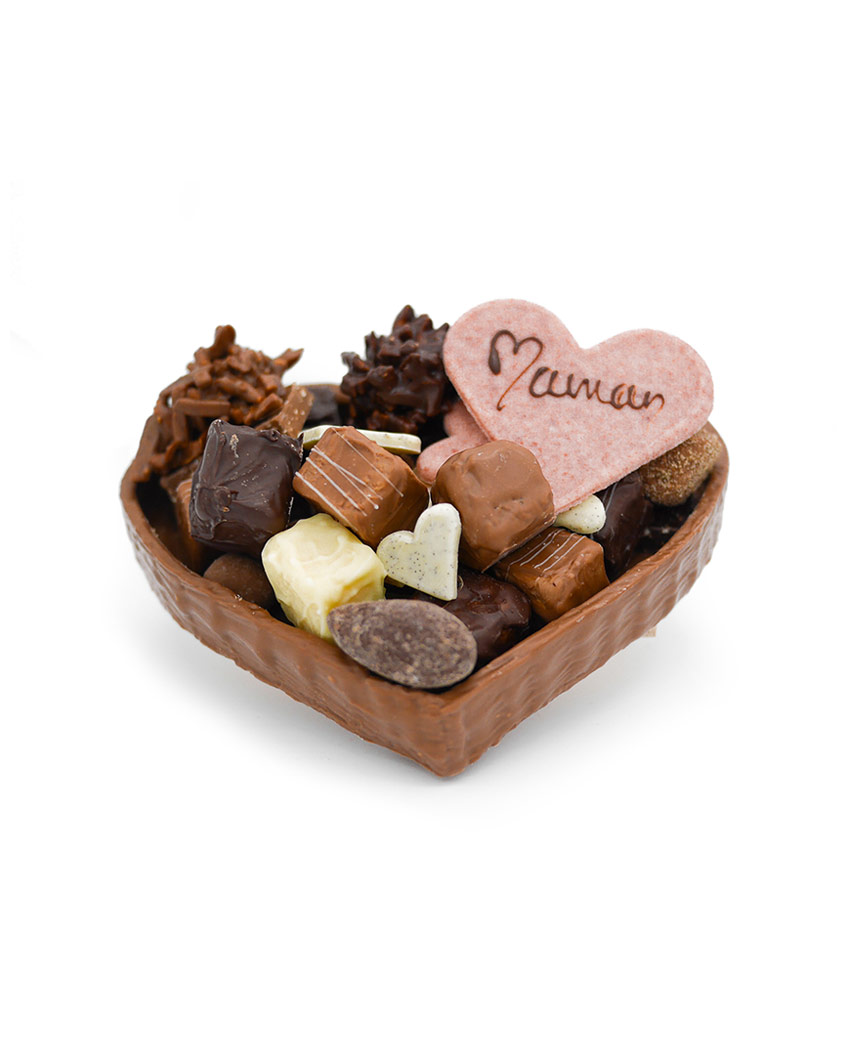 Petit Coeur Lait « Maman » 16cm