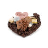 Mini Coeur Rocher Noir 16cm