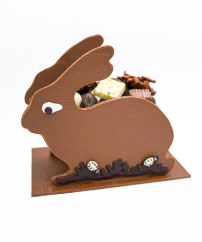 Lapin de Pâques Lait Moyen Mélange gourmand Tristan Chocolatier