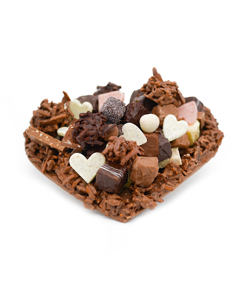 Moyen Coeur Rocher Lait 23cm 665g