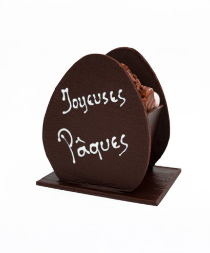 Oeuf Joyeuses Pâques Noir Mélange gourmand