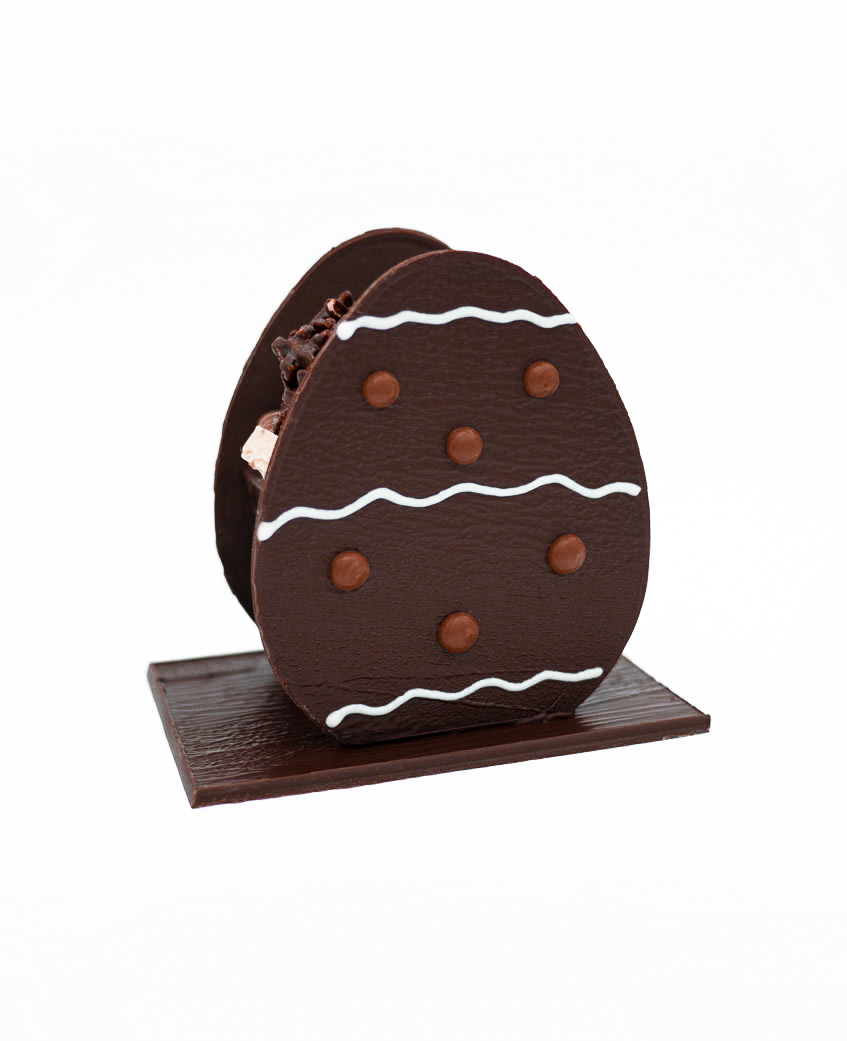 Oeuf debout «Fantaisie»» Chocolat Noir 330g