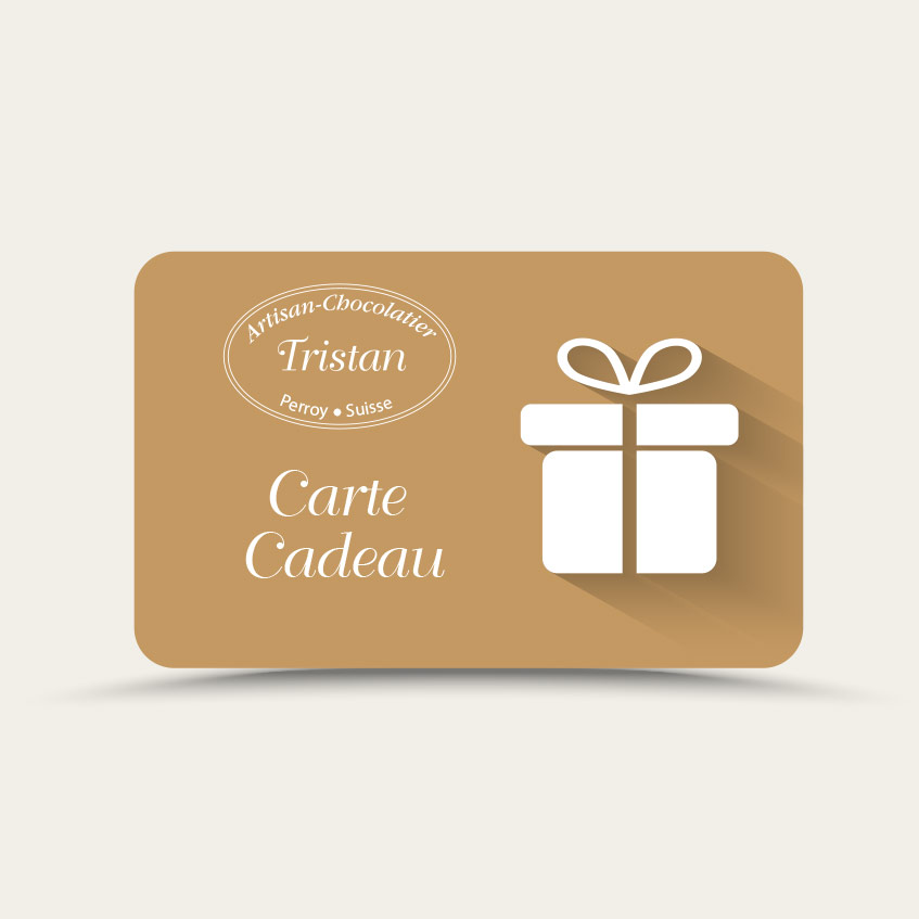 Carte Cadeau Tristan Chocolatier Suisse
