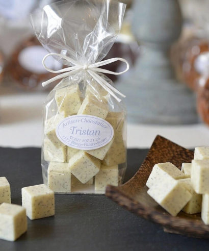 Pavés chocolat blanc vanille de Madagascar Tristan Chocolatier Suisse